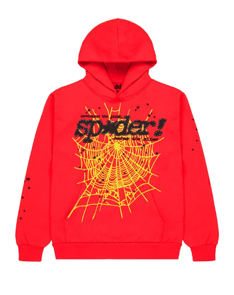 Sp5der P*NK V2 Hoodie Red