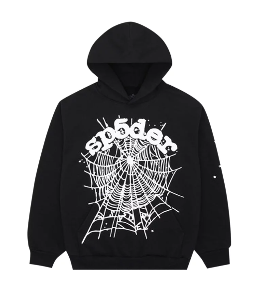 Sp5der OG Web Hoodie Black