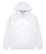 Load image into Gallery viewer, Sp5der OG Web Hoodie Heather Grey
